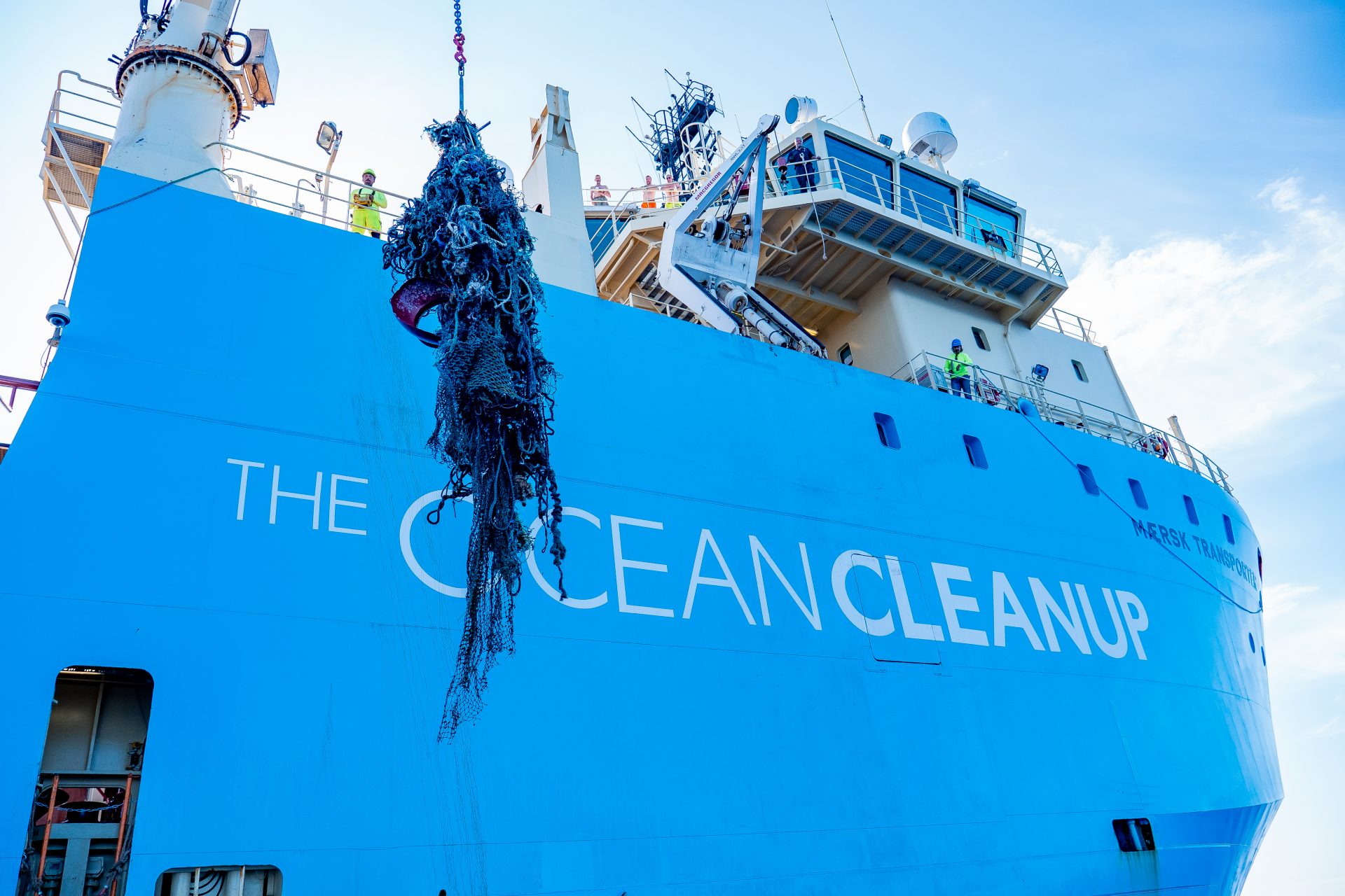 The Ocean Cleanup lands ghost fishing nets