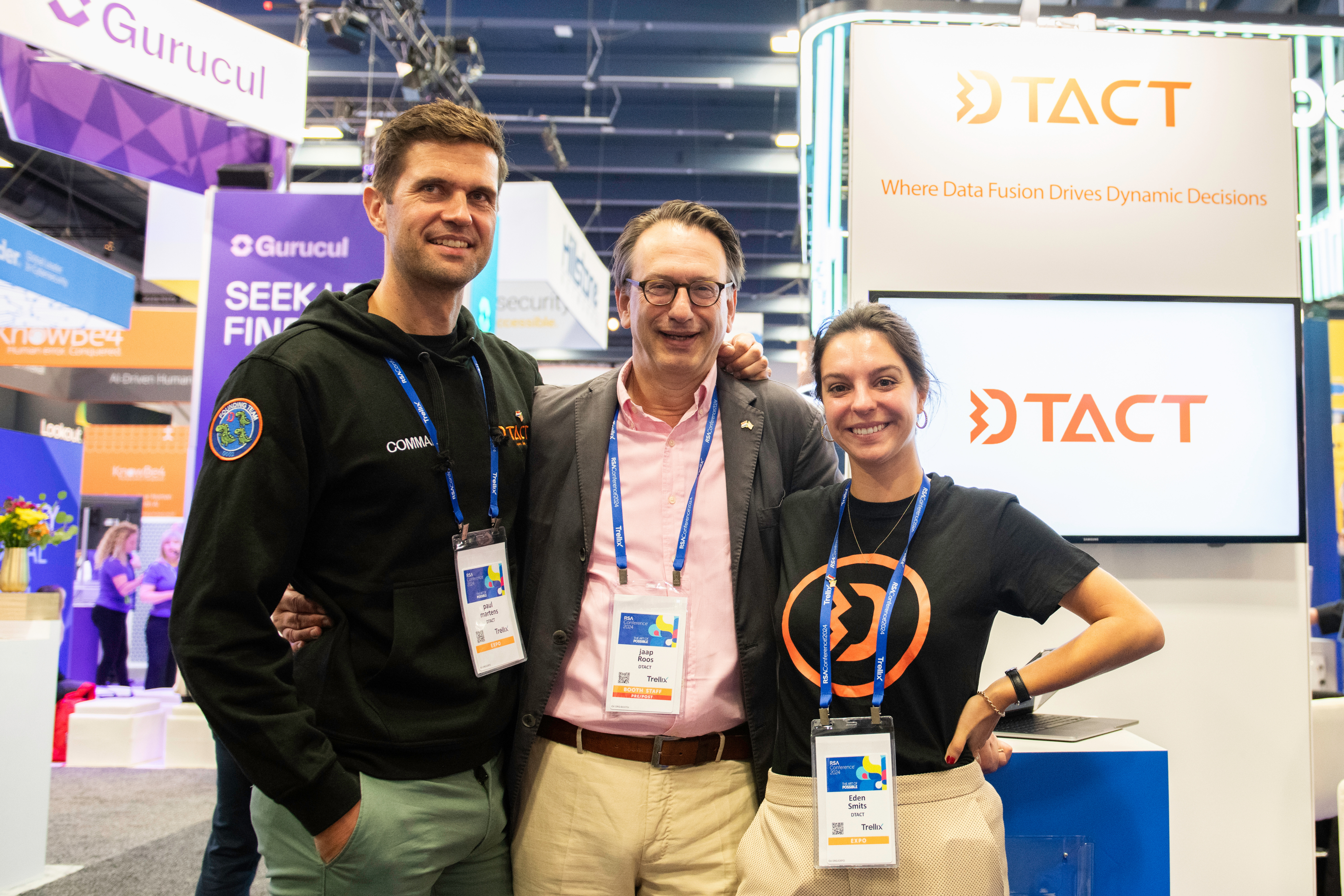 DTACT at their booth at the RSAC 2024