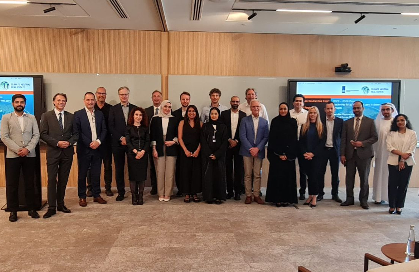 cluster partners pictured at a conference together