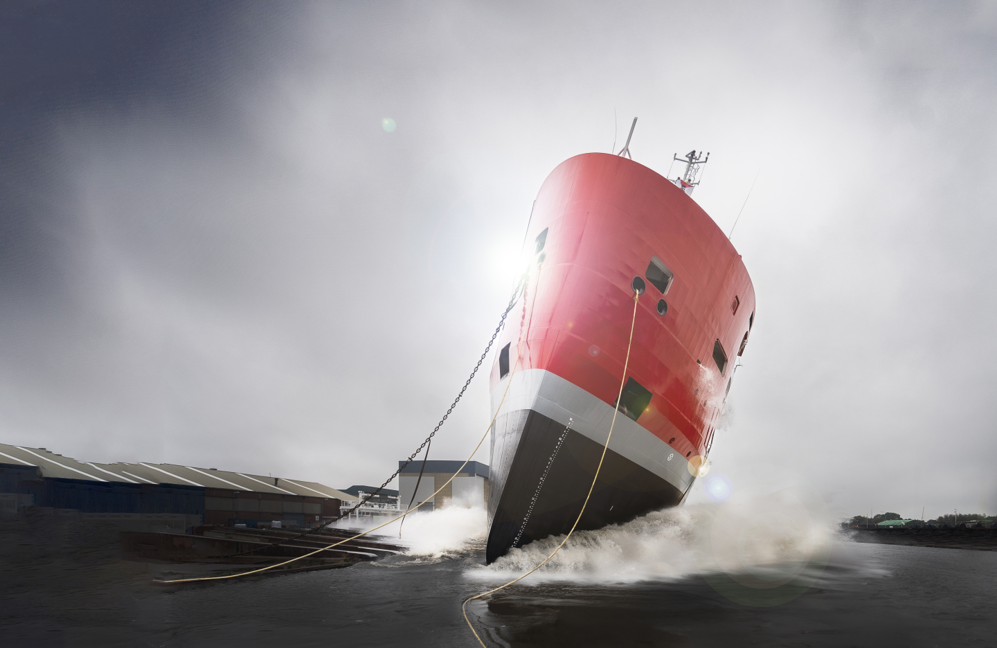 Ship at sea