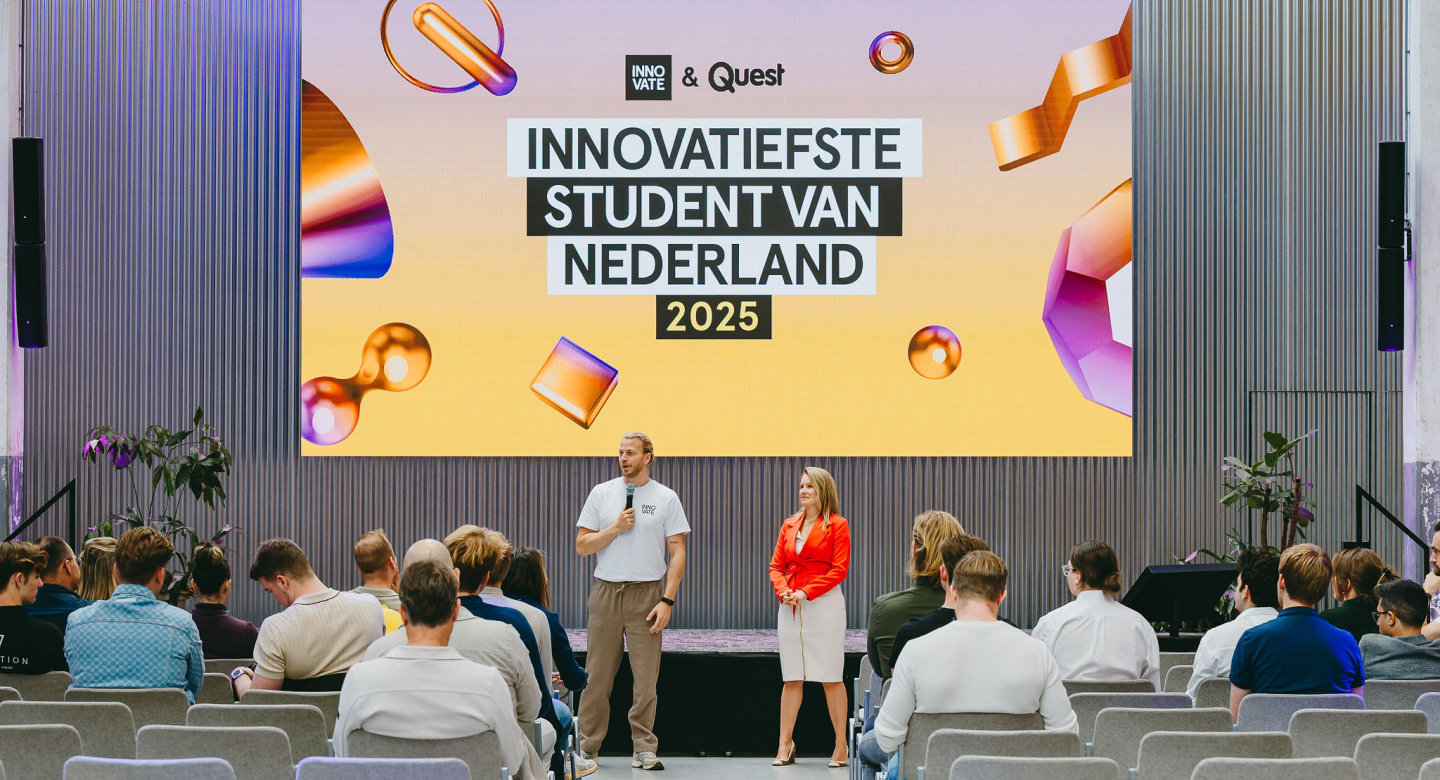 Shot of opening semi finale of: The Most Innovative Student NL 2025.