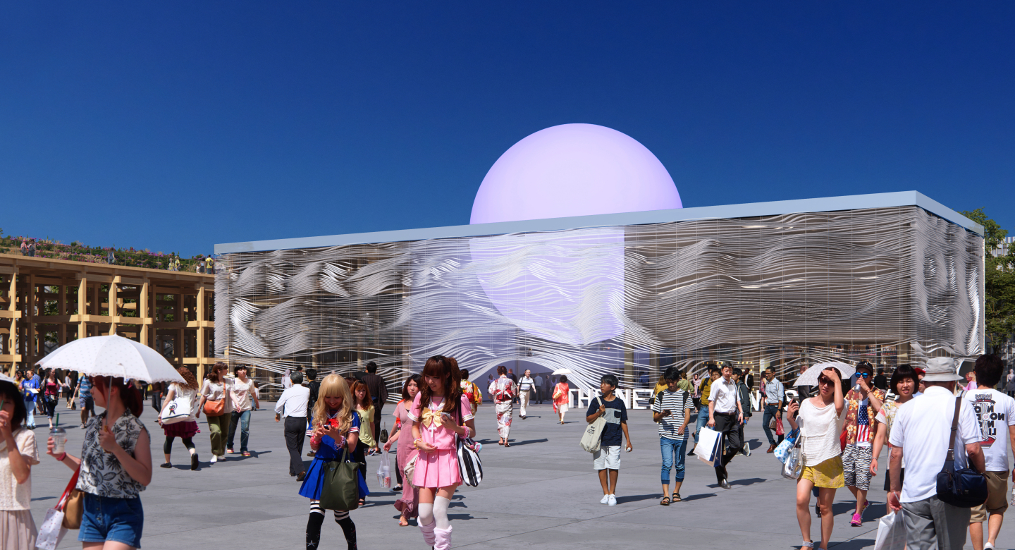 The exterior of the Netherlands Pavilion Expo 2025 Osaka, Copyright Plomp