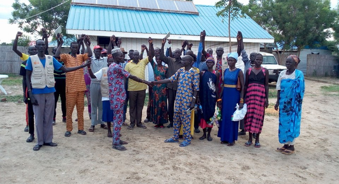 Reconciliation meeting in Pachar village led by AMA South Sudan