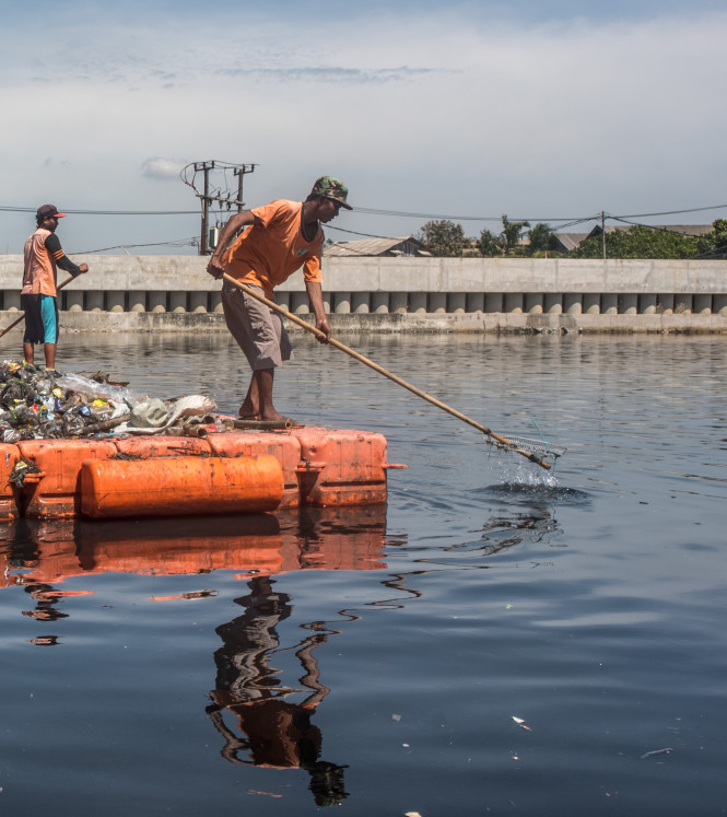 fishing for waste