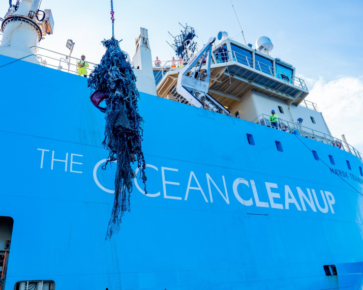 The Ocean Cleanup lands ghost fishing nets