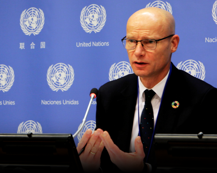 Henk Ovink at UN Water Conference media briefing Photo: UN