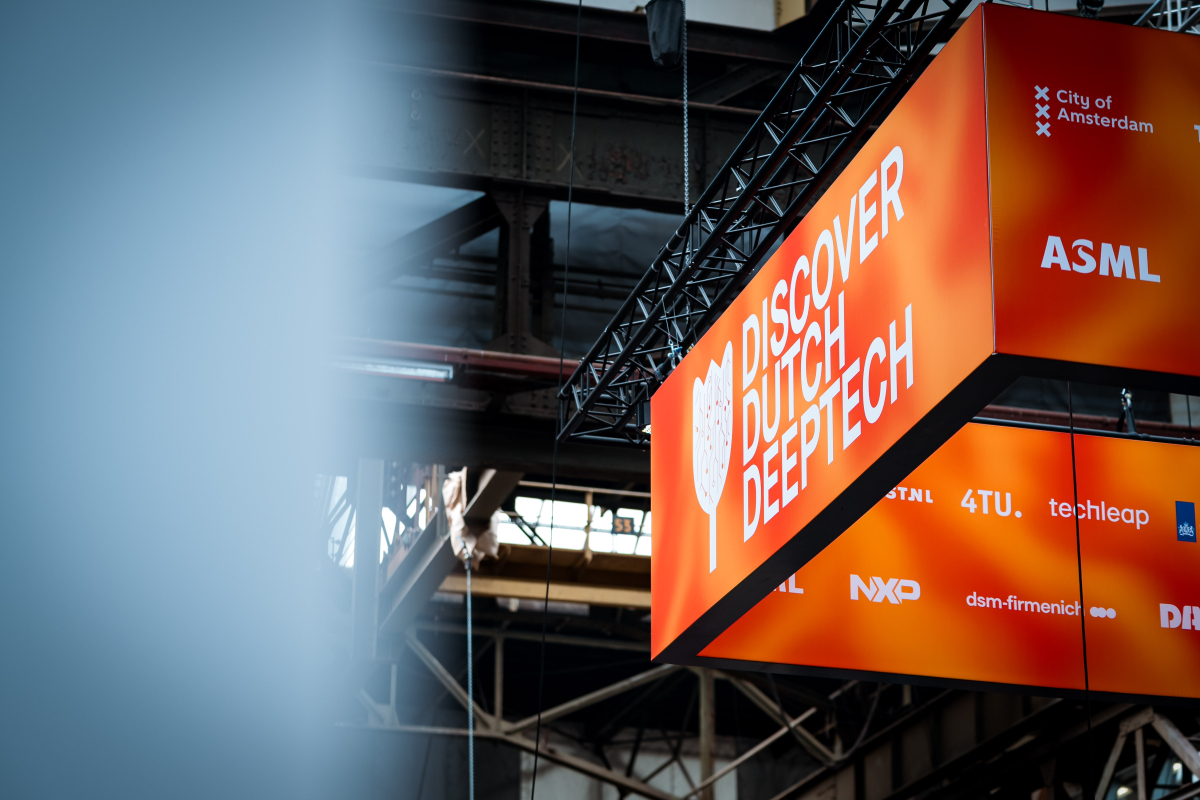 Discover Dutch Deeptech sign at Hello Tomorrow