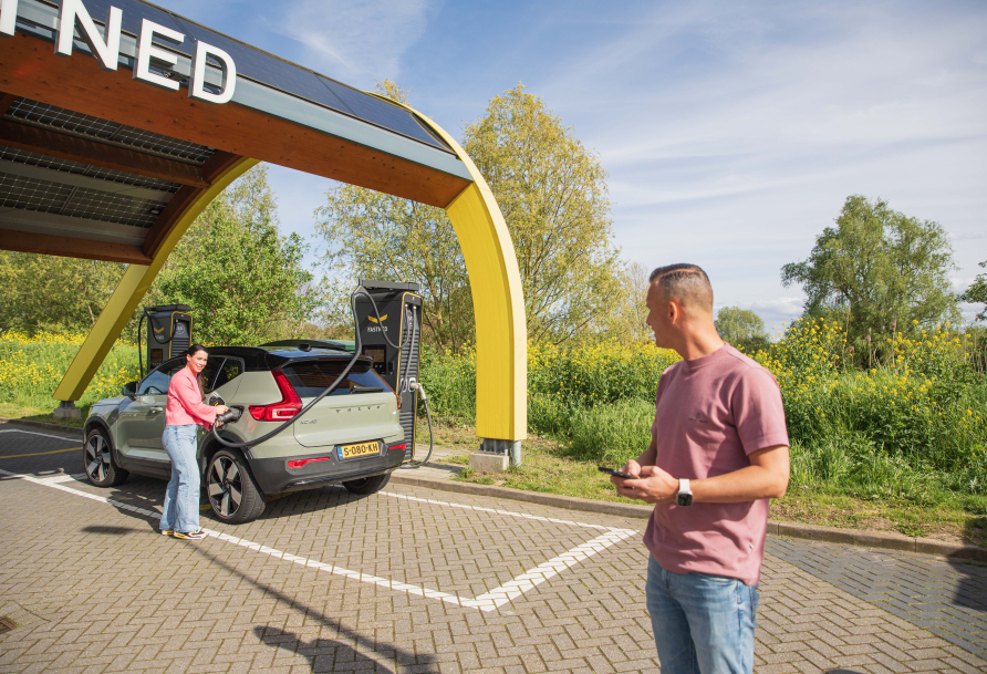 Fastned is a company that builds and operates a fast charging network along Europe's main road network. 