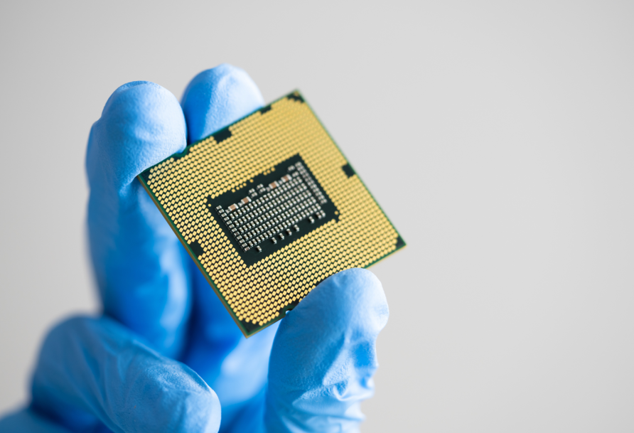 Picture of semiconductor chip